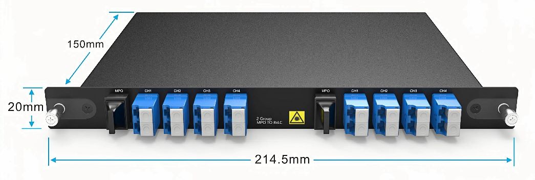 2 Group MPO TO 8xLC