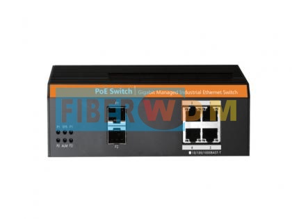  2-Optical 4-Electric POE Gigabit Industrial Switch  FW104GPS-2F 