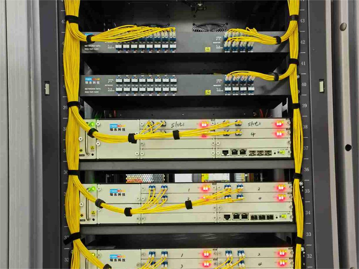 Caso de éxito de amplificación óptica de replicación de tráfico de seguridad de la información de red 100G